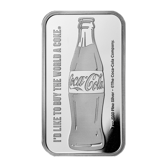 1 oz Coca-Cola® Pure Silver Bar